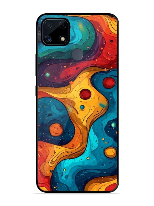 Cosmic Swirl Glossy Soft Edge Case for Realme C25S