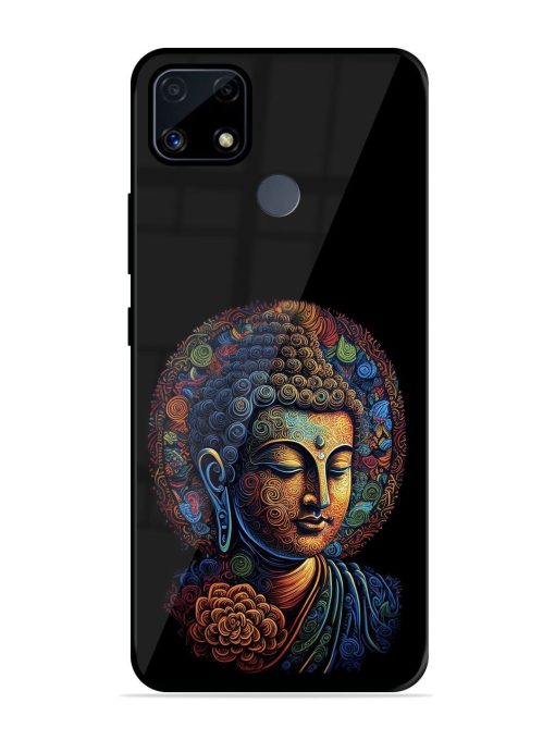 Stained Glass Serenity Glossy Soft Edge Case for Realme C25S Chachhi