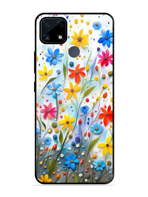 Vibrant Floral Glossy Soft Edge Case for Realme C25S Chachhi