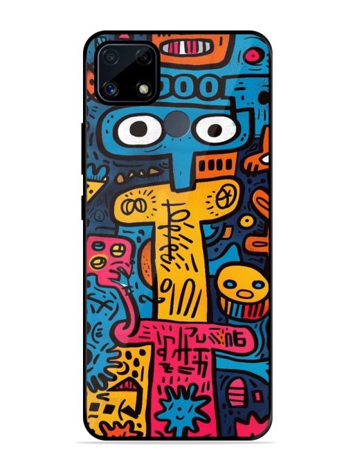 Doodletopia Glossy Soft Edge Case for Realme C25S Chachhi