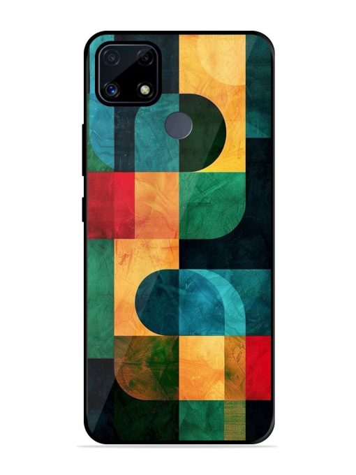 Geometric Harmony Glossy Soft Edge Case for Realme C25S Chachhi