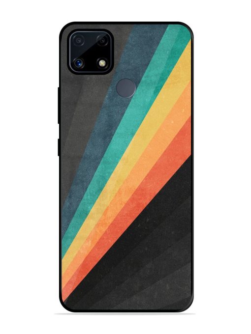 Retro Spectrum Glossy Soft Edge Case for Realme C25S Chachhi