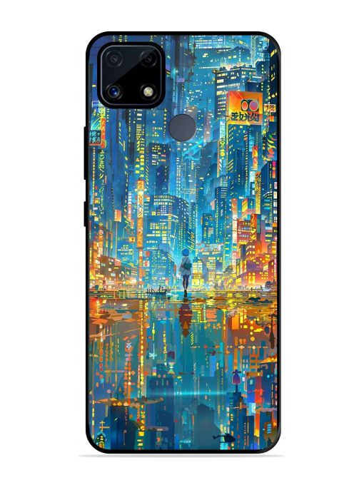 Neon Metropolis Glossy Soft Edge Case for Realme C25S Chachhi