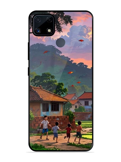 Sunset Play Glossy Soft Edge Case for Realme C25S Chachhi