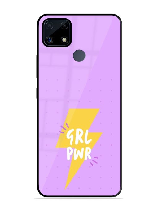 Girl Power Spark Glossy Soft Edge Case for Realme C25S Chachhi