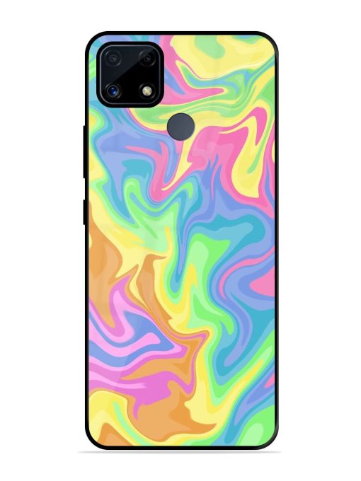 Whimsical Swirl Glossy Soft Edge Case for Realme C25S Chachhi