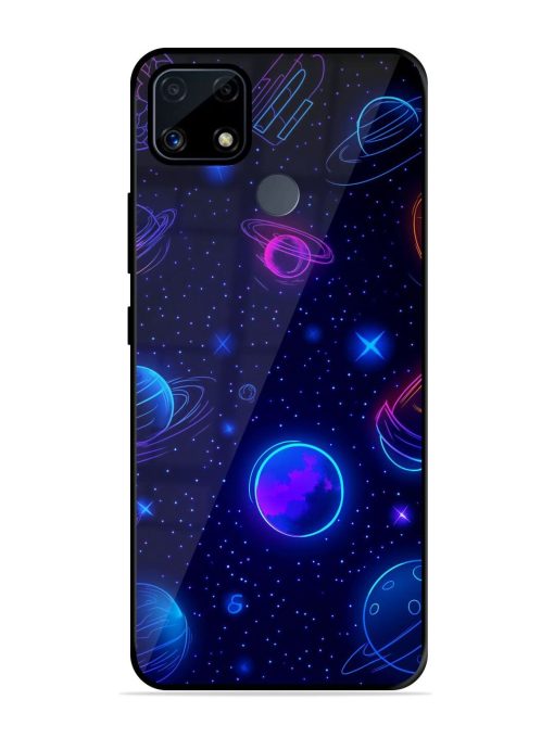 Neon Cosmos Glossy Soft Edge Case for Realme C25S Chachhi