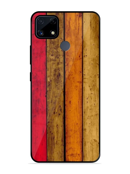 Colorful Woodgrain Glossy Soft Edge Case for Realme C25S Chachhi