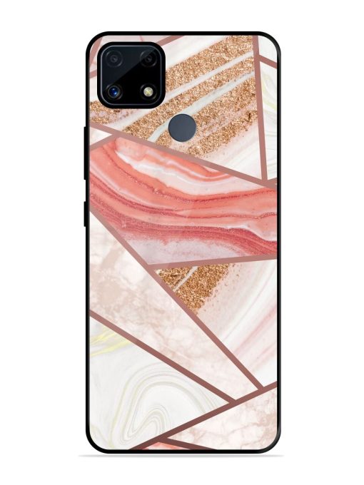 Rosy Mosaic Glossy Soft Edge Case for Realme C25S Chachhi