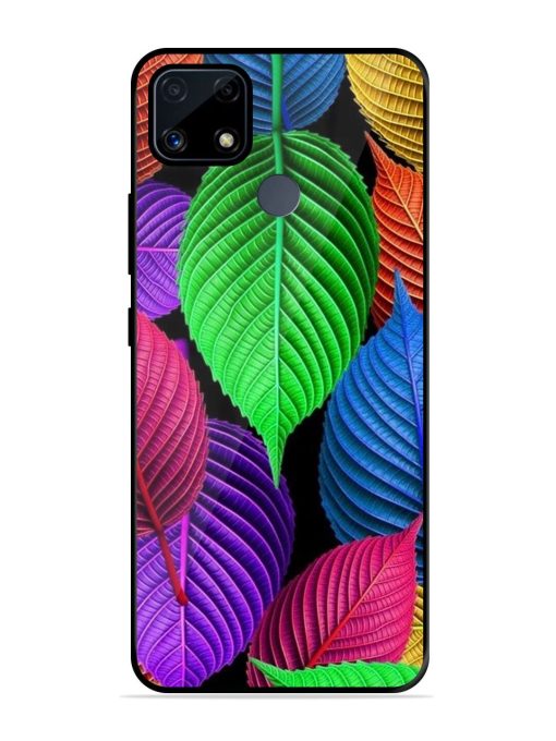 Rainbow Leaf Symphony Glossy Soft Edge Case for Realme C25S Chachhi