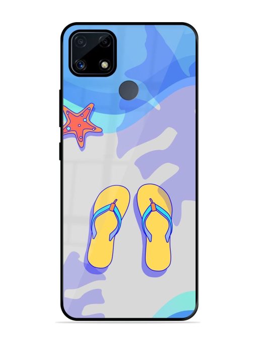 Sandy Toes And Salty Seas Glossy Soft Edge Case for Realme C25S Chachhi