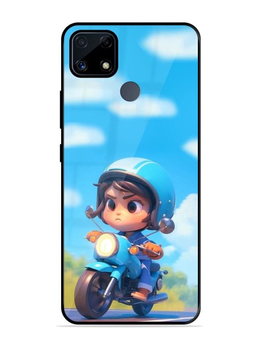 Little Rider Glossy Soft Edge Case for Realme C25S Chachhi