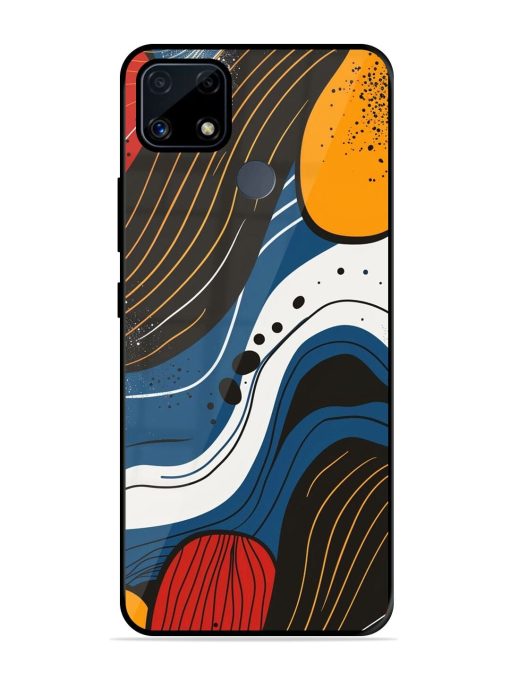 Abstract Expression Glossy Soft Edge Case for Realme C25S Chachhi