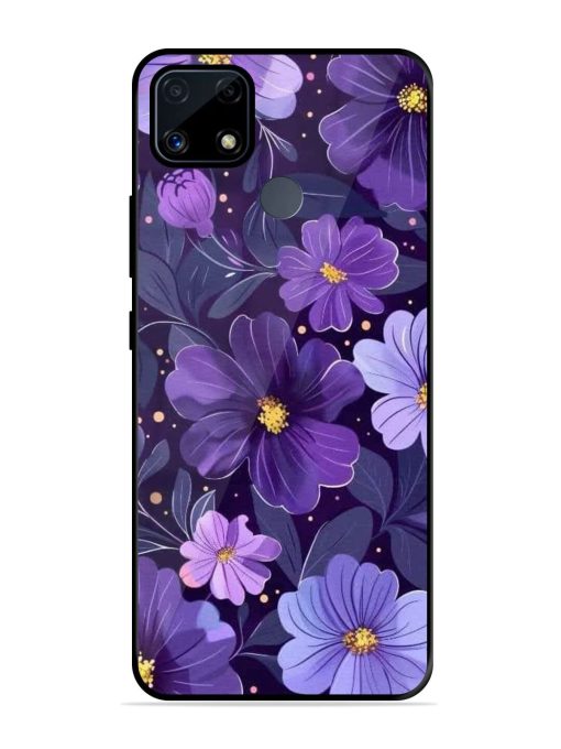 Purple Paradise Glossy Soft Edge Case for Realme C25S Chachhi