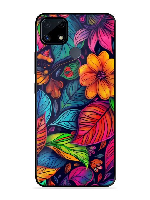 Rainbow Of Blooms Glossy Soft Edge Case for Realme C25S Chachhi