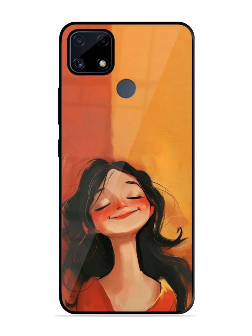 Neon Girl Glossy Soft Edge Case for Realme C25S Chachhi