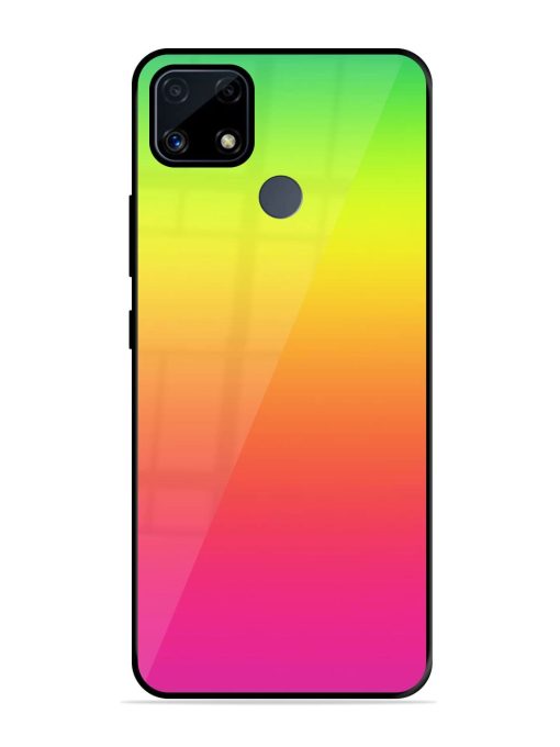 Rainbow Gradient Glossy Soft Edge Case for Realme C25S Chachhi