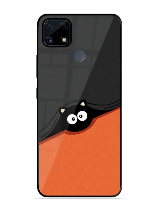 Peek-A-Boo Kitty Glossy Soft Edge Case for Realme C25S Chachhi