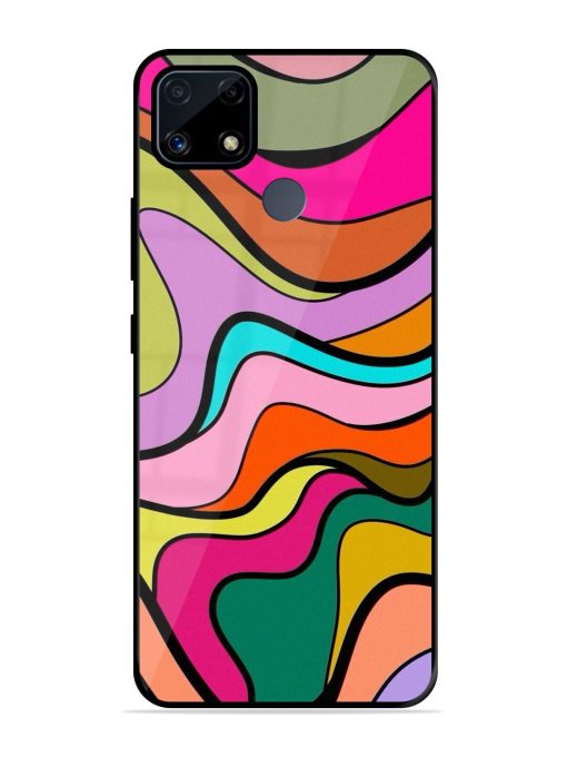 Wavy Wonder Glossy Soft Edge Case for Realme C25S Chachhi