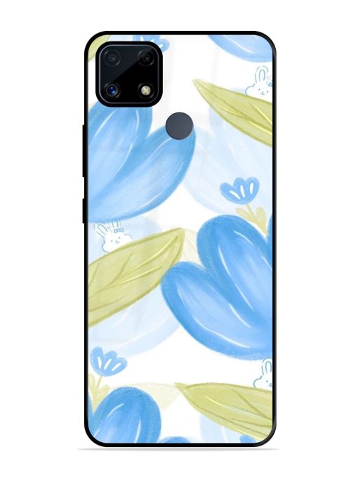 Bunny'S Blue Garden Glossy Soft Edge Case for Realme C25S Chachhi