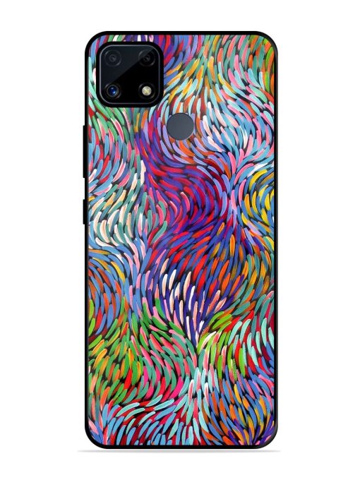 Vibrant Waves Glossy Soft Edge Case for Realme C25S Chachhi