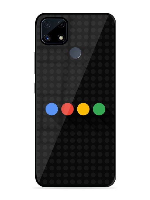 Google Dots Glossy Soft Edge Case for Realme C25S Chachhi