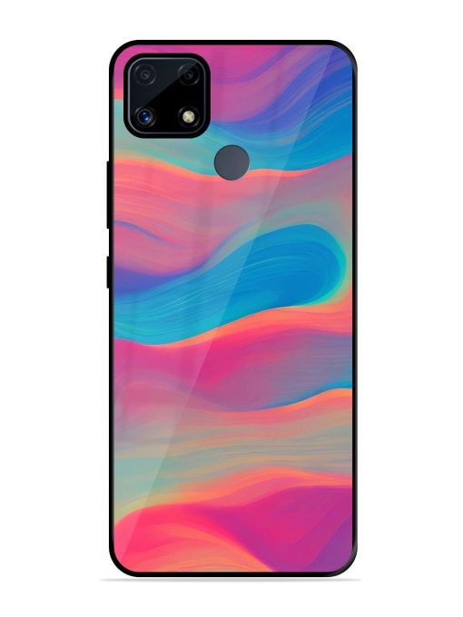 Wavy Wonder Glossy Soft Edge Case for Realme C25S Chachhi