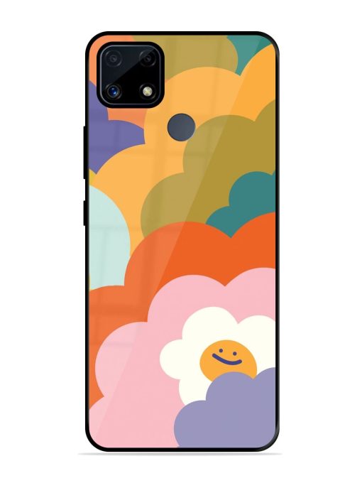 Happy Flower Power Glossy Soft Edge Case for Realme C25S Chachhi