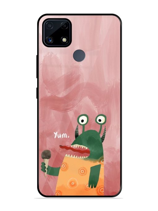 Hungry Monster Glossy Soft Edge Case for Realme C25S Chachhi