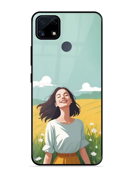 Girl Graffiti Glossy Soft Edge Case for Realme C25S Chachhi