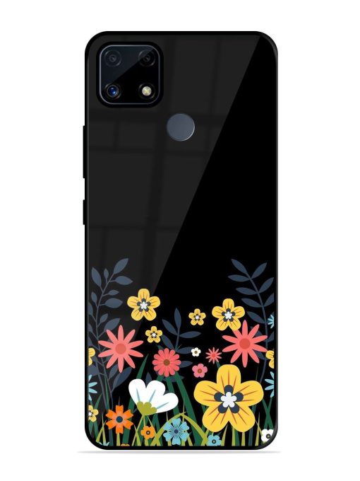 Floral Night Sky Glossy Soft Edge Case for Realme C25S Chachhi