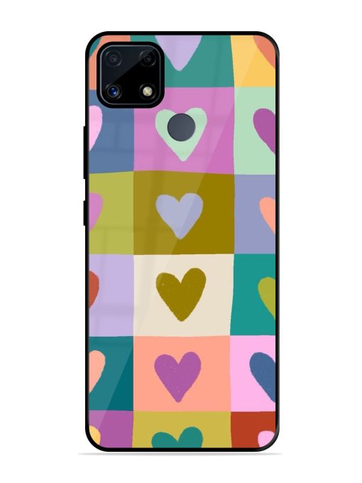 Box Of Hearts Glossy Soft Edge Case for Realme C25S Chachhi