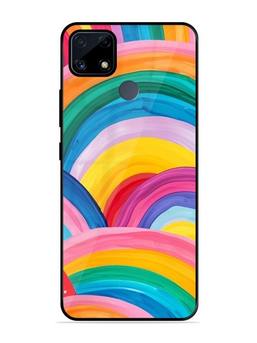 Rainbow Cascade Glossy Soft Edge Case for Realme C25S Chachhi