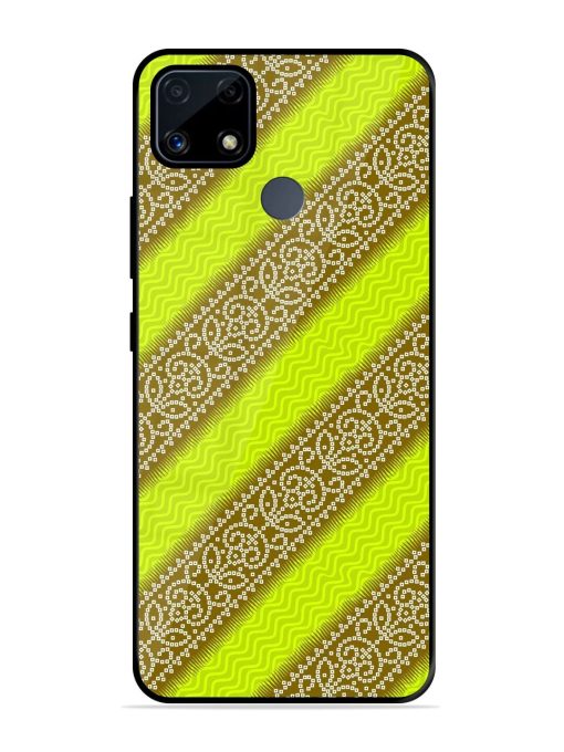 Golden Bandana Bliss Glossy Soft Edge Case for Realme C25S Chachhi