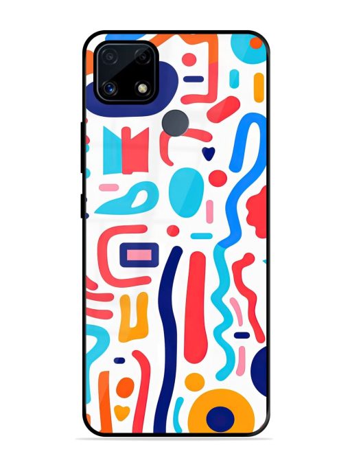 Whimsical Doodle Chaos Glossy Soft Edge Case for Realme C25S Chachhi