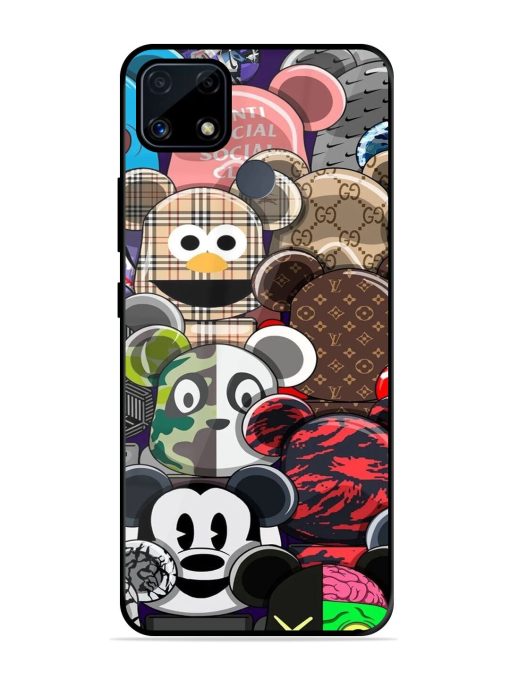 Streetwear Bearbrick Extravaganza Glossy Soft Edge Case for Realme C25S Chachhi