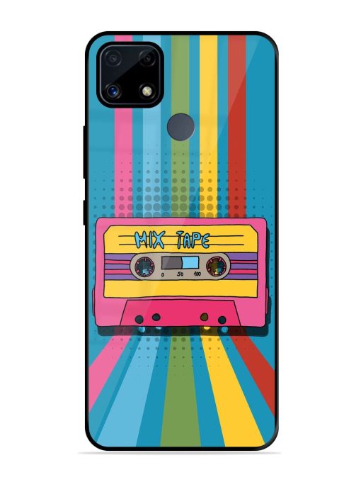 Retro Cassette Tapes Glossy Soft Edge Case for Realme C25S Chachhi