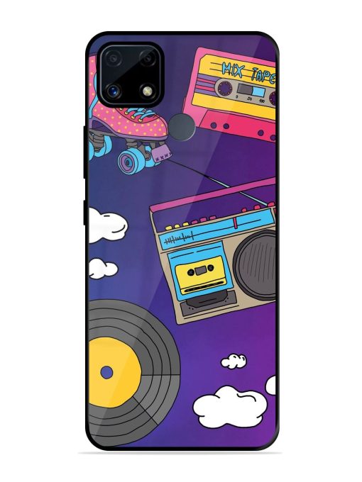 Retro Vibes Glossy Soft Edge Case for Realme C25S Chachhi