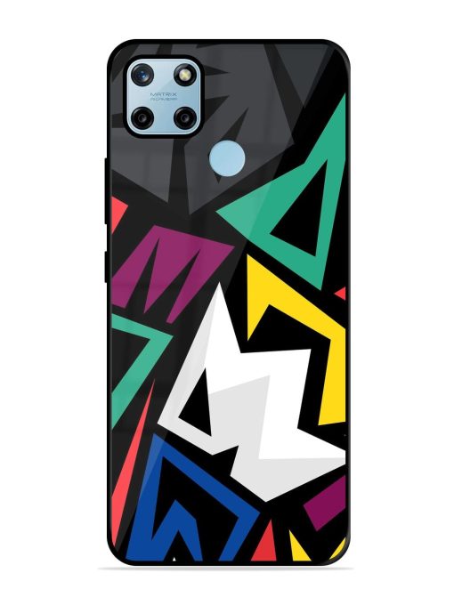 Chaotic Geometry Glossy Soft Edge Case for Realme C25Y Chachhi