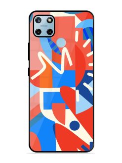 Abstract Harmony Glossy Soft Edge Case for Realme C25Y