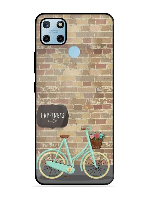 Pedaling Towards Happiness Glossy Soft Edge Case for Realme C25Y Chachhi