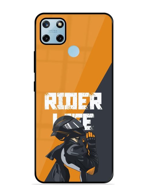 Ride Never Ends Glossy Soft Edge Case for Realme C25Y Chachhi