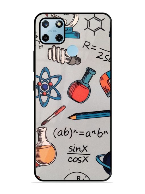 Science Doodle Glossy Soft Edge Case for Realme C25Y Chachhi