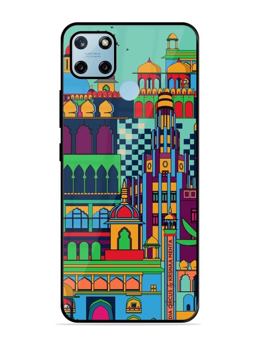 Indian Tapestry Glossy Soft Edge Case for Realme C25Y Chachhi