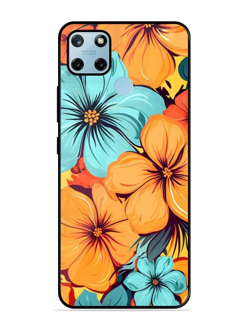 Tropical Bloom Glossy Soft Edge Case for Realme C25Y Chachhi