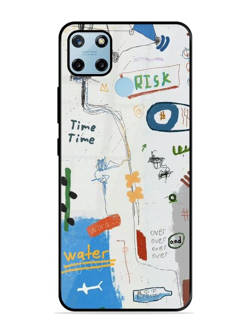 Mind Map Madness Glossy Soft Edge Case for Realme C25Y Chachhi