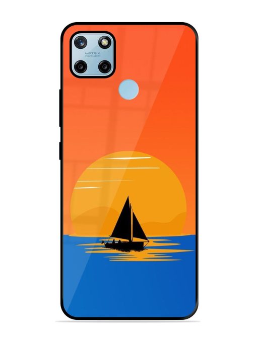 Sunset Sail Glossy Soft Edge Case for Realme C25Y Chachhi