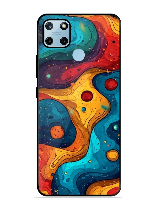 Cosmic Swirl Glossy Soft Edge Case for Realme C25Y Chachhi