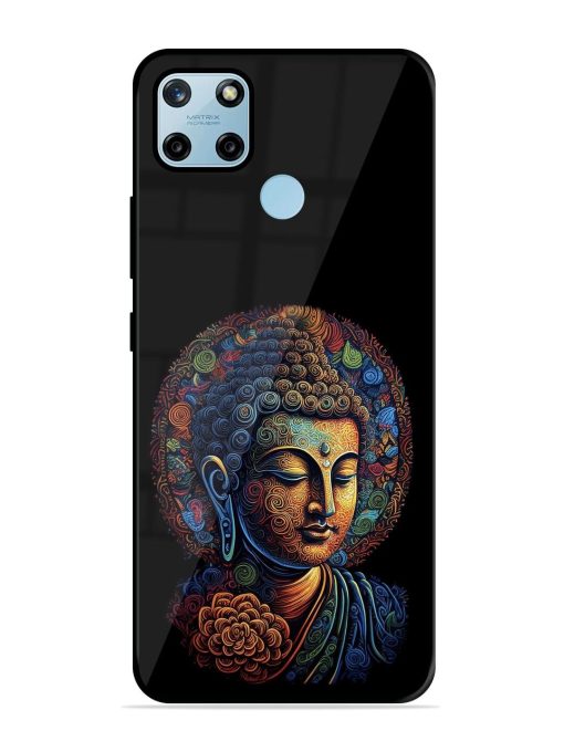 Stained Glass Serenity Glossy Soft Edge Case for Realme C25Y Chachhi