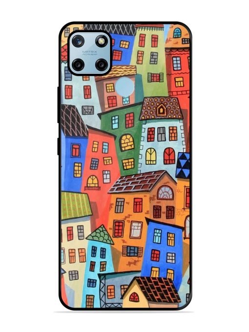 Rainbow House Glossy Soft Edge Case for Realme C25Y Chachhi